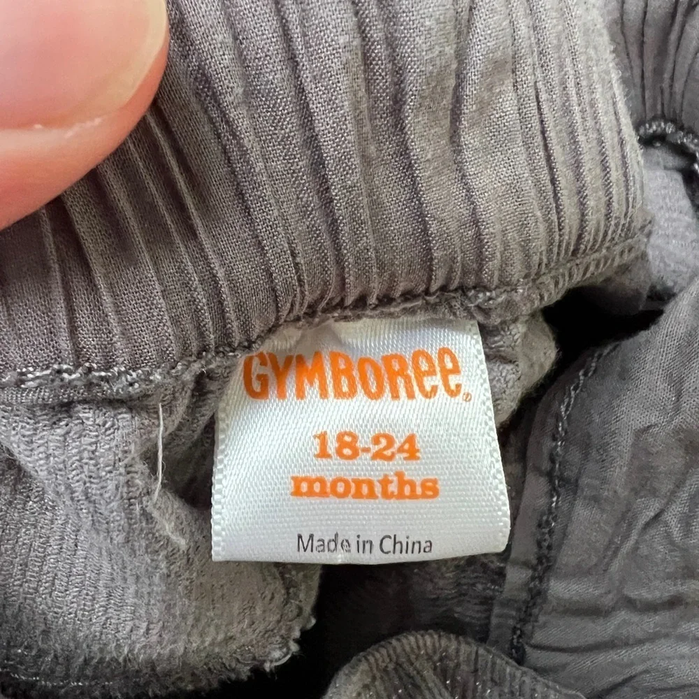 NWOT Gymboree 18-24M Sparkly Gray Corduroy Jean Pants